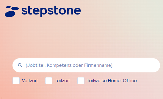 StepStone Logo Stellenbörse Suche