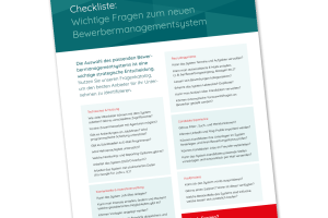 Checkliste Bewerbermanagementsystem